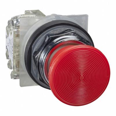 SCHNEIDER Mushroom Head Push Button: Non-Illuminated, Mushroom Head Profile, Non-Metallic - Mushroom-Head Push Buttons