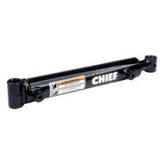 CHIEF Welded Hydraulic Cylinder: 5 in Bore Dia., 14 in Stroke Lg, 25 in Retracted Lg, 58,900 lb (MPN 216203). Key specifications — attr95618: Double Acting; attr98893: CHIEF.
