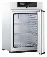MEMMERT Universal Oven: Gravity, 5.9 cu ft Capacity, 300°C Max Temp, 3,200 W Watt, 5.87 cu ft Volume (MPN UN 160 230V). Key specifications — Voltage: 230V AC; Brand: MEMMERT; Temperature Accuracy Tolerance: +/-0.5°C @ 100°C+; Temperature Uniformity: +/-1.9°C.