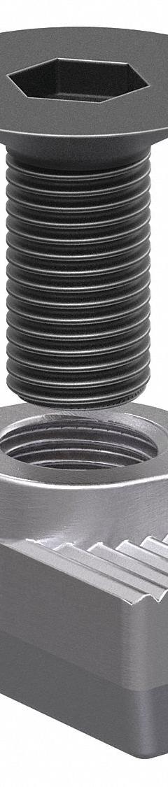 Bolt Assembly: M6 Size, 18 mm Thread Lg, Flat Head Socket Cap, For 10.2 mm Slot Wd, 45 Series, 6 PK (MPN 75-3587-6). Key specifications — Fastener Type: Hammer Nut; Fastener Head Type: Flat Head Socket Cap; Material: Steel; Finish: Zinc-Plated; T-Slot Fastener Type: Bolt Assembly; Threaded Hole Location: Single Center; Compatible Series: 80/20 45 Series; System of Measurement: Metric.