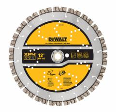 DEWALT Diamond Saw Blade: Block/Brick/Concrete, 12 in Blade Dia., 1 in Arbor Size, Wet/Dry, Best (MPN DW47224). Key specifications — attr1097734: Wet/Dry; attr1097738: Masonry Saw; attr1097751: DEWALT.