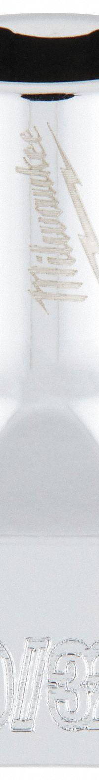 MILWAUKEE Standard Socket: SAE, 1/4 in Drive Size, 9/32 in Socket Size, 6-Point, Std, Chrome (MPN 45-34-9004). Key specifications — attr1204417: MILWAUKEE; attr1204392: Chrome.