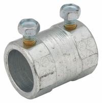 RACO Set Screw Coupling: Steel, 1/2 in Trade Size, 1 1/2 in Overall Lg, IMC/RMC, Concrete Tight (MPN 3022). Key specifications — Compatible Conduit Type: IMC; Brand: RACO.