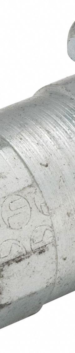RACO Set Screw Coupling: Steel, 1/2 in Trade Size, 1 1/2 in Overall Lg, IMC/RMC, Concrete Tight (MPN 3022). Key specifications — Compatible Conduit Type: IMC; Brand: RACO.