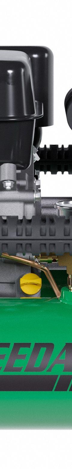 SPEEDAIRE Direct Drive Air Compressor: 1 Stage, 6.5 hp Engine, Kohler, 5 cfm @ 90 psi, Twin Stack (MPN ETA6590412). Key specifications — attr50858: Kohler; attr50864: Recoil; attr50844: SPEEDAIRE.