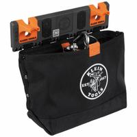 KLEIN TOOLS Hardware Pouch Module: 5 3/16 in W x 11 13/16 in H, Black/Gray/Orange, Plastic (MPN BC510S). Key specifications — attr1118525: KLEIN TOOLS; attr1125037: Orange; attr1125045: Tool Bucket Apron; attr1125041: Plastic.