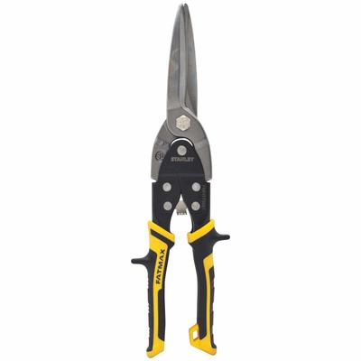 STANLEY Cut Snip: Straight, 11 1/2 in Overall Lg, 3 1/4 in Cutting Lg, Steel, Multi-Component - General Purpose Metal Snips