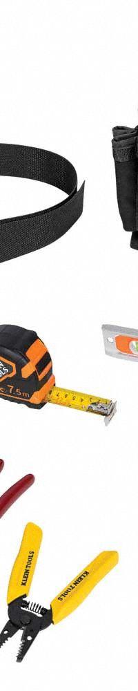 KLEIN TOOLS Electricians Tool Kit: 10 Total Pcs, Tool Pouch, 10 or less Pieces Range (MPN 92003). Key specifications — attr646319: Sockets Not Included; attr548984: (1) Wire Stripper; attr548989: Lineman's Pliers; attr646318: SAE; attr548987: None; attr548988: None; attr548990: None; attr552361: None.