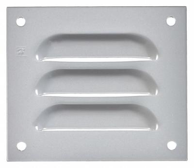 HOFFMAN Louvered Vent Kit: Louver Plate Kit, Mild Steel, 3.88 in Overall Ht, 4.5 in Overall Wd - Louver Plate Kits