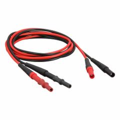 FLUKE Test Leads: CAT III 1000V/CAT IV 600V, Straight Shrouded Plug, 4 7/8 ft Lg, 18 AWG Wire Size (MPN Fluke-TL221). Key specifications — Brand: FLUKE.