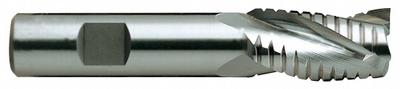 YG-1 Roughing End Mill: Cobalt, TiN Coated, 6 Flute, 1-1/4" Mill Dia, 2" LOC - General Purpose Cobalt Roughing End Mills
