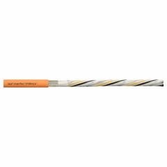 CHAINFLEX Servo Motor Cable: Orange, PUR Jacket, 1,000 V Volt (MPN CF280ULH301074). Key specifications — Conductor Grouping: (4) 18 AWG/Shielded Twisted Pair 20 AWG/Shielded Twisted Four Pair 26 AWG; Includes Ground: Yes; Overall Length: Order by the Foot; Minimum Bend Radius Factor - Fixed: 5 x OD; Minimum Bend Radius Factor - Flexible: 8 x OD; Brand: CHAINFLEX.