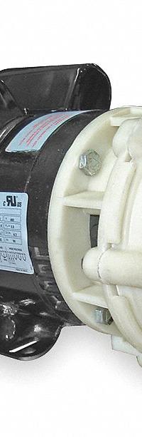 DAYTON Centrifugal Pump: Polypropylene, 2 hp Horsepower (Max), Single Phase, 115/208-230V AC, NPT (MPN 2YEU2). Key specifications — Impeller Material: Polypropylene; Brand: DAYTON; Motor Enclosure: Totally Enclosed Fan Cooled.