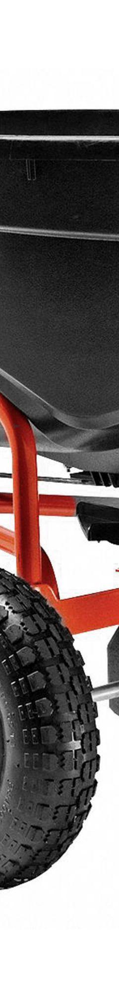 AGRI-FAB Tow-Behind Spreader: 130 lb Capacity, 10 ft Spread Wd, Polyethylene Hopper, Steel Frame (MPN 45-0463). Key specifications — Frame Material: Steel; Spread Width: 10 ft; Brand: AGRI-FAB.