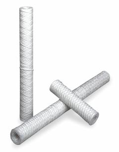PARKER Water Filter Cartridge: 10 micron, String Wound, 10 gpm, Polypropylene, 6 PK (MPN T19R20A). Key specifications — Brand: PARKER; Filter Media: Polypropylene.