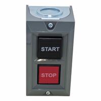 DAYTON Control Station: Push Button, 0 Pilot Lights, 2NO, Start/Stop, (1) Maintained (MPN GGS_116301). Key specifications — attr1022946: Stop; attr1022956: Red; attr211290: DAYTON; attr1042017: Indoor Use Only; attr1089900: (1) Push Button.
