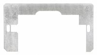 NVENT CADDY Wiring Device Retainer: Steel, Silver, 2.3 in Overall Wd, 4.25 in Overall Lg (MPN RLC). Key specifications — Brand: NVENT CADDY; Accessory Type: Device Leveler and Retainer; Color: Silver; Material: Steel.