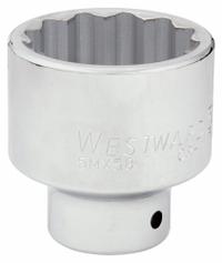 WESTWARD Socket: Metric, 3/4 in Drive Size, 50 mm Socket Size, 12-Point, Std, Chrome, Socket (MPN 5MX58). Key specifications — attr1204417: WESTWARD; attr1204392: Chrome.