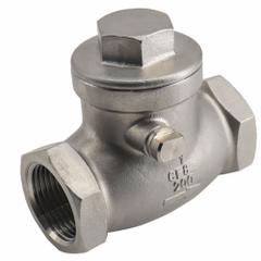 APPROVED VENDOR Check Valve: Swing, Inline Valve Body, 3/4 in Pipe Size, FNPT x FNPT, -20°F to 356°F (MPN 06H041N01034). Key specifications — Brand: APPROVED VENDOR.