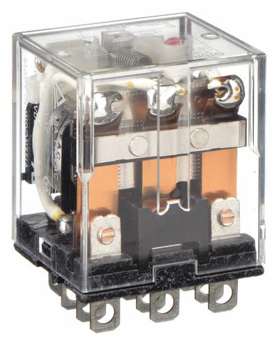 OMRON General Purpose Relay: Socket Mounted, 10 A Current Rating, 24V AC, 3PDT - Socket-Mounted Relays