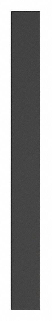 ASI GLOBAL PARTITIONS Partition Column: Phenolic, Matte, Black, 70 in Ht, 7 in Wd - Pilasters for Bathroom Partitions