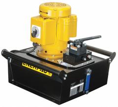 ENERPAC Hydraulic Pump: 10,000 psi Max. Op Pressure, 60 cu in/min Max. Flow Rate, 1 1/2 hp Max. HP (MPN ZE4308MB). Key specifications — attr941810: ZE4308MB; attr941817: 3-Way; attr941814: Hold.