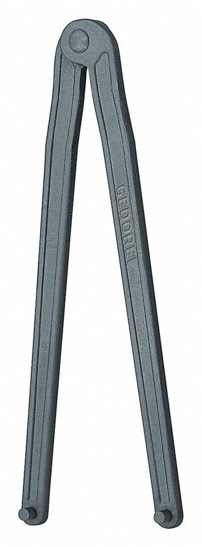 GEDORE Pin Spanner Wrench: 330 mm, 1/8 in Pin Dia, 7 in Overall Lg, 3/16 in Pin Lg - Adjustable Face Spanner Wrenches