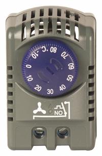 WIEGMANN Thermostat: Cooling Only, Celsius, -10°C Temp Setpoint - Min, 80°C Temp Setpoint - Max, Adj (MPN TANO1080C). Key specifications — Mounting Style: DIN Rail; Brand: WIEGMANN; Switch Action: Open on Rise; Temperature Adjustment: Adjustable.