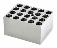 OHAUS Modular Block: Anodized Aluminum, 3 in Overall Wd, 3 3/4 in Overall Lg, 20 Wells (MPN 30400152). Key specifications — Product Type: Dry Bath Block; Includes Thermometer Well: Yes; Material: Anodized Aluminum; Brand: OHAUS.