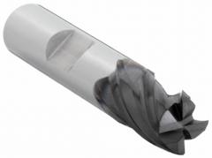 OSG Corner Chamfer End Mill: Carbide, TiAlN Coated, 4 Flute, 7/16" Mill Dia, 7/8" LOC, 0.02" Chf (MPN VG436-4376)