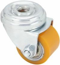 APPROVED VENDOR Bolt-Hole Caster: Swivel, No Brake, Polyurethane, 1 3/8 in Wheel Dia., Steel, Gray (MPN 400K40). Key specifications — attr1111490: APPROVED VENDOR; attr1176865: Swivel.