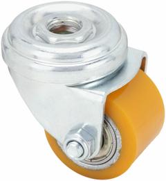 APPROVED VENDOR Bolt-Hole Caster: Swivel, No Brake, Polyurethane, 1 3/8 in Wheel Dia., Steel, Gray (MPN 400K40). Key specifications — attr1111490: APPROVED VENDOR; attr1176865: Swivel.