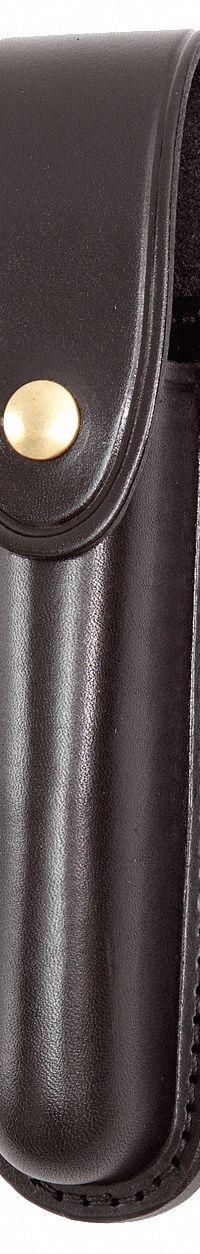 GOULD & GOODRICH, INC. Flashlight Pouch: Black, Leather, Basket Weave, Snap Closure (MPN B672-7BR). Key specifications — attr188437: Black; attr188438: Leather; attr188431: Flashlight Pouch.