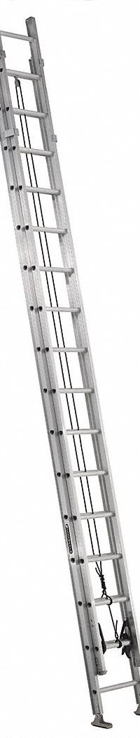 LOUISVILLE LADDER Extension Ladder: 32 ft Ladder Size, Aluminum, 375 lb Load Capacity, 73 lb Wt (MPN AE1232HD). Key specifications — Color: Silver; Brand: LOUISVILLE LADDER; Included Features: Mar-Resistant End Caps; Removable Fly: Fixed.