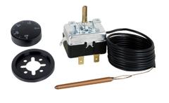 Aquastat external adjustment -35/+35°C capillary 1.5m +button+collar