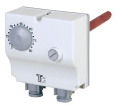 Immersion aquastat double external adjustment 0-90°C-safety 100°C