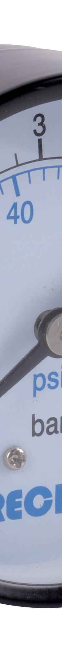 Steel axial manometer D63 0/+4bar G1/4